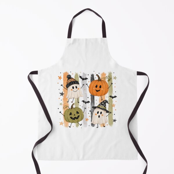 Item preview, Cute Halloween Ghosts and Pumpkins – Spooky Season Retro Design designed and sold by KMMODERNDESIGNS.