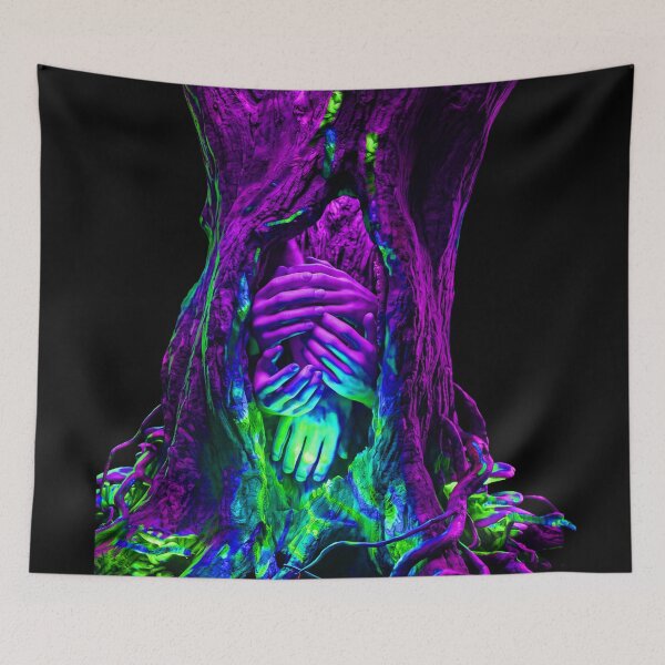 Item preview, HANDS INSIDE A NEON TREE designed and sold by NOIMION DIGITAL ART.