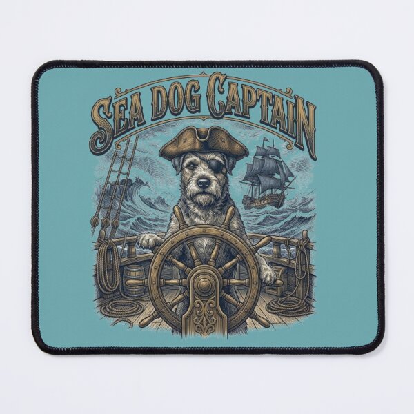 Item preview, Sea Dog Captain Funny Pirate Movie Dog Terrier Lover Gift designed and sold by FurRealStudioCo.