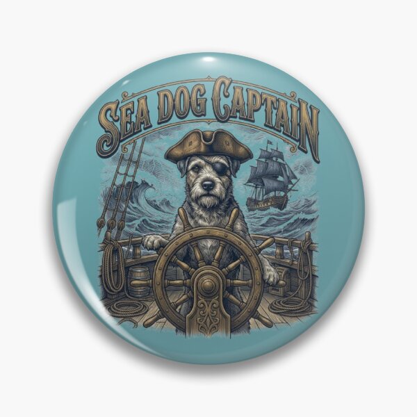 Item preview, Sea Dog Captain Funny Pirate Movie Dog Terrier Lover Gift designed and sold by FurRealStudioCo.