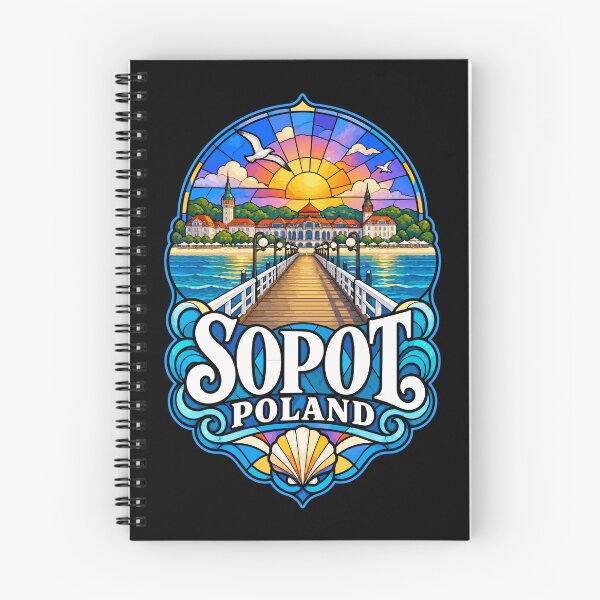 Item preview, Sopot Trojmiasto Poland Stained Glass Art Travel designed and sold by TomFrontierArt.
