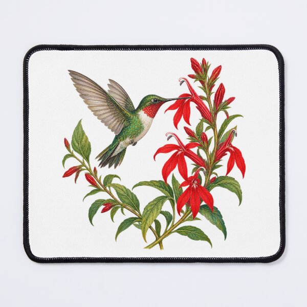 Item preview, Hummingbird and Cardinal Flowers designed and sold by Trends Art Creations .