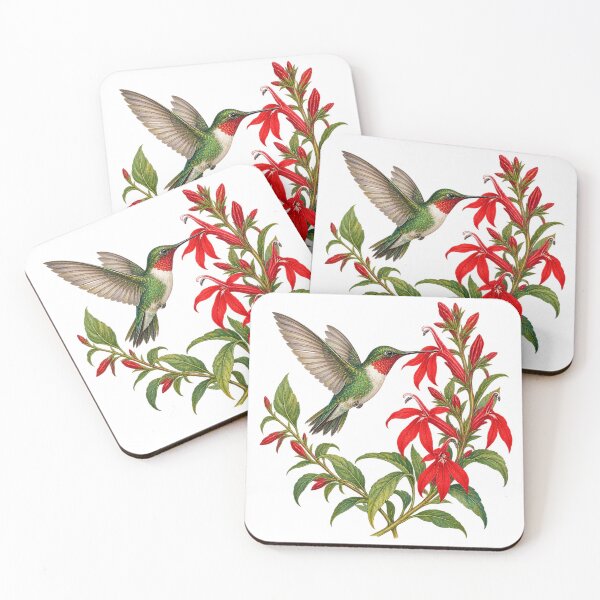 Item preview, Hummingbird and Cardinal Flowers designed and sold by Trends Art Creations .