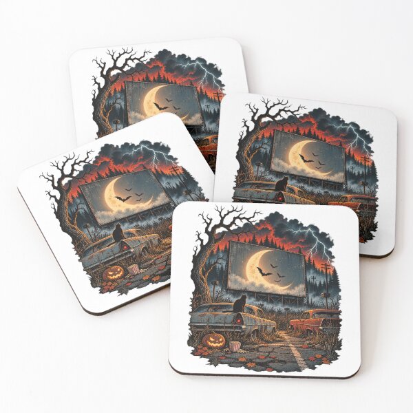 Item preview, Vintage Halloween Drive In Horror Cinema designed and sold by 966 A.D..