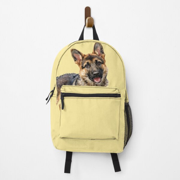 Item preview, Cute german shepherd puppy watercolor art designed and sold by WildArtIT.