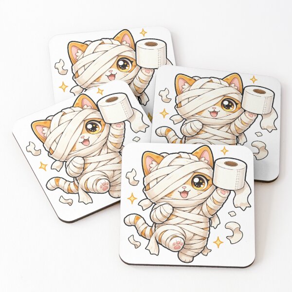 Item preview, Mummy Cat Gift - Cute Toilet Paper Mummy Kitty designed and sold by RedRubyBubble.