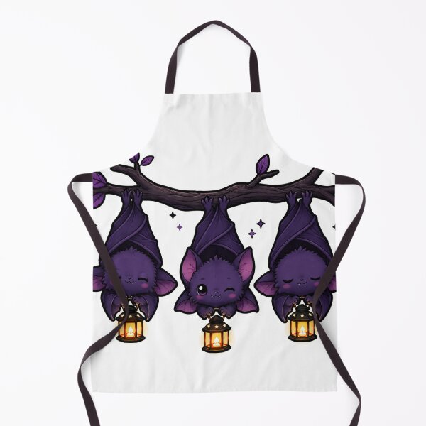 Item preview, Bat Gift - Cute Sleepy Bats With Lanterns designed and sold by RedRubyBubble.