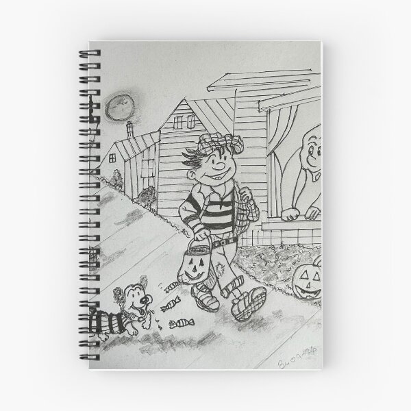 Item preview, Halloween stroll with Biff & Buffy designed and sold by Cartoonist Brian.