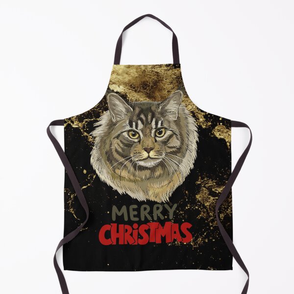 Item preview, Cute Maine Coon Cat Merry Christmas Holiday Art designed and sold by stormk10.