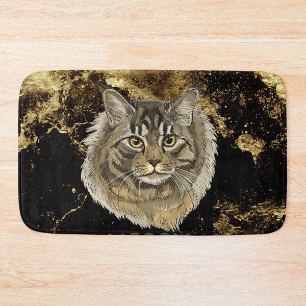 Item preview, Cute Maine Coon Cat Merry Christmas Holiday Art designed and sold by stormk10.