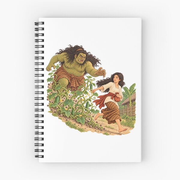 Item preview, Timun Mas — Javanese Folk Tale Art designed and sold by Larkfound Studio.