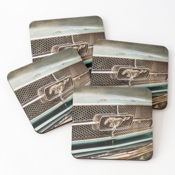 Item preview, Classic Ford Mustang vintage car grille patina designed and sold by Nicole Bleck.