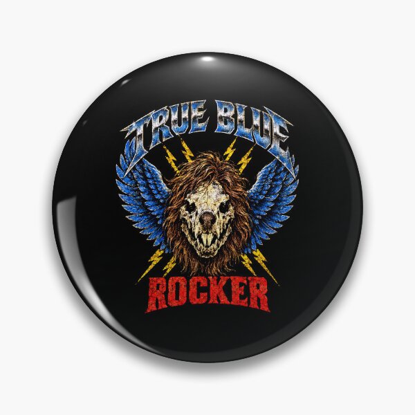 Item preview, True Blue Rocker Wombat Skull Vintage Rock Hipster designed and sold by Yellowriversss.