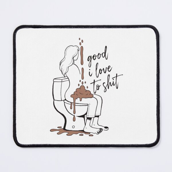 Item preview, Funny Bathroom Humor Girl Toilet Art – Good I Love to Shit Funny Vintage Style designed and sold by Ikochane.