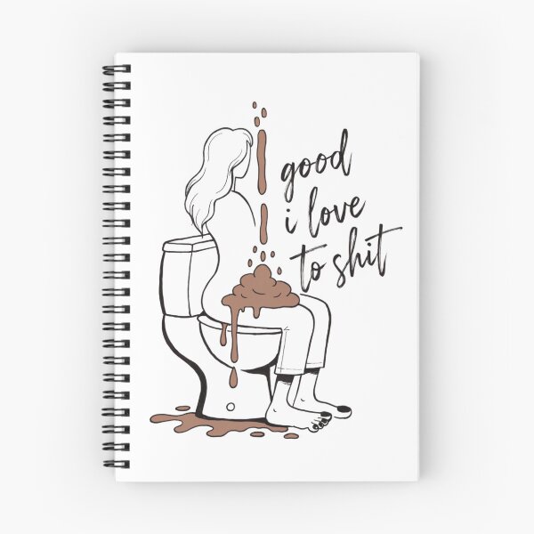 Item preview, Funny Bathroom Humor Girl Toilet Art – Good I Love to Shit Funny Vintage Style designed and sold by Ikochane.