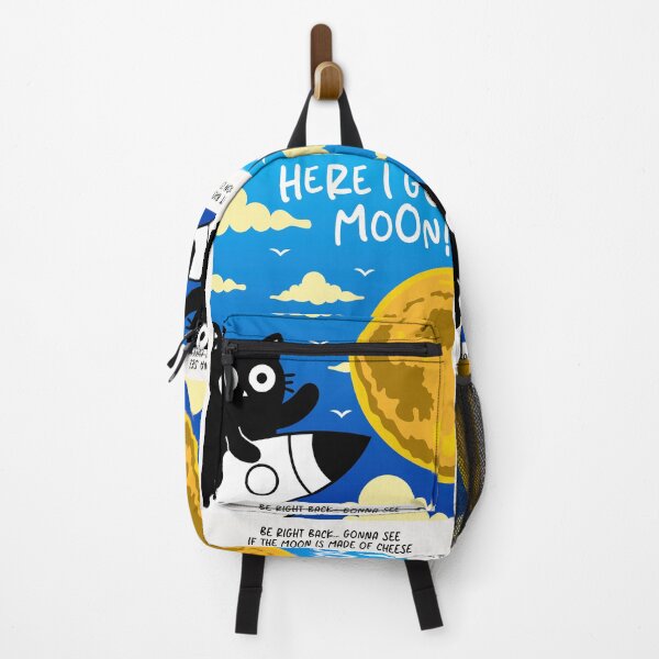 Item preview, I’ll be right back… gotta check if the Moon is cheese. designed and sold by DibujandoPorfa.