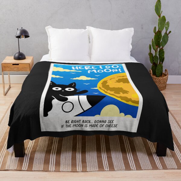 Item preview, I’ll be right back… gotta check if the Moon is cheese. designed and sold by DibujandoPorfa.