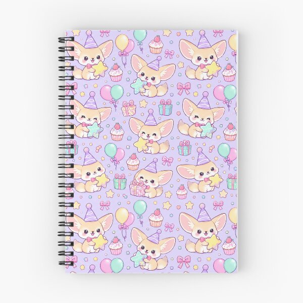 Item preview, Kawaii Birthday Baby Fennec Fox Pattern designed and sold by Soft Berry Studio.