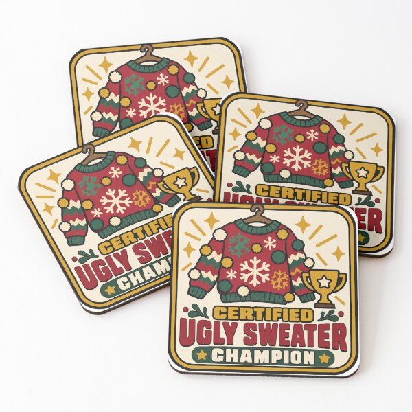 Item preview, Ugly Sweater Gift - Certified Ugly Sweater Champion designed and sold by RedRubyBubble.