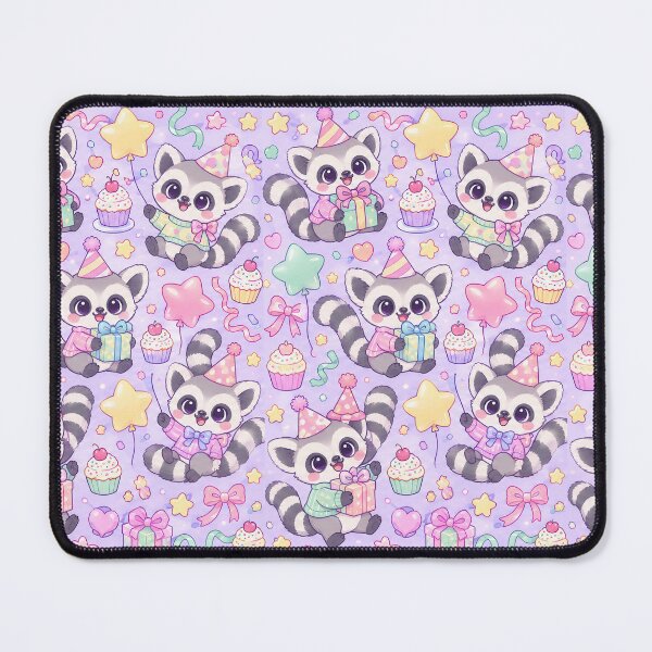 Item preview, Kawaii Birthday Baby Lemur Pattern designed and sold by Soft Berry Studio.