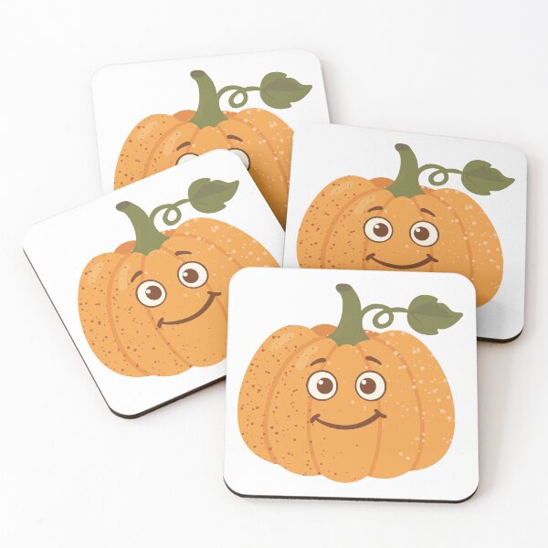 Item preview, Smiling Orange Pumpkin Illustration designed and sold by BetweenForms.