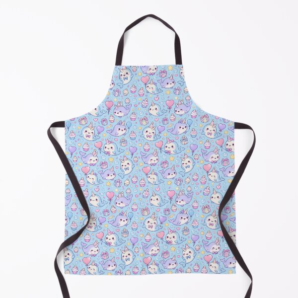 Item preview, Kawaii Birthday Baby Narwhal Pastel Pattern designed and sold by Soft Berry Studio.