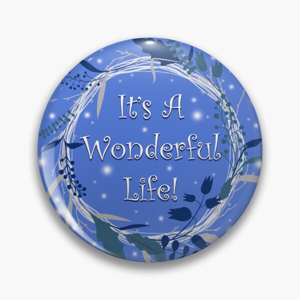 Item preview, It's A Wonderful Life Wreath Blue designed and sold by Normbot2000.