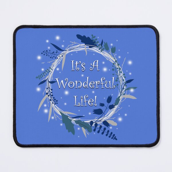 Item preview, It's A Wonderful Life Wreath Blue designed and sold by Normbot2000.