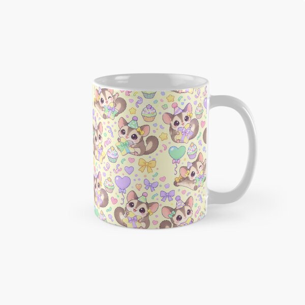 Item preview, Kawaii Birthday Baby Sugar Glider Pastel Pattern designed and sold by Soft Berry Studio.