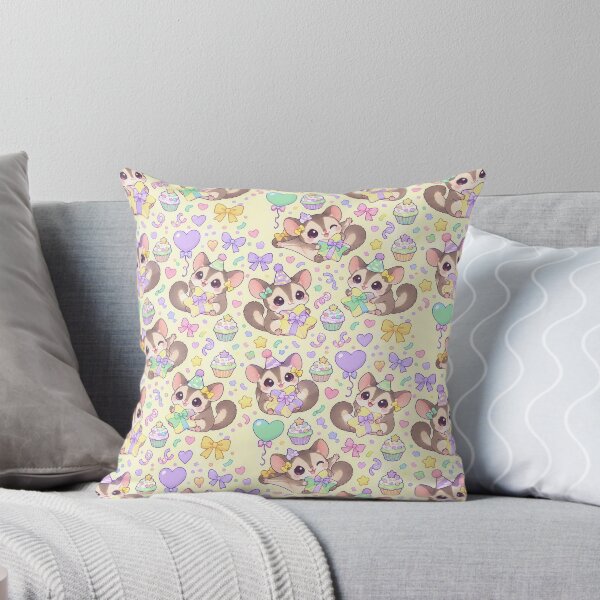 Item preview, Kawaii Birthday Baby Sugar Glider Pastel Pattern designed and sold by Soft Berry Studio.