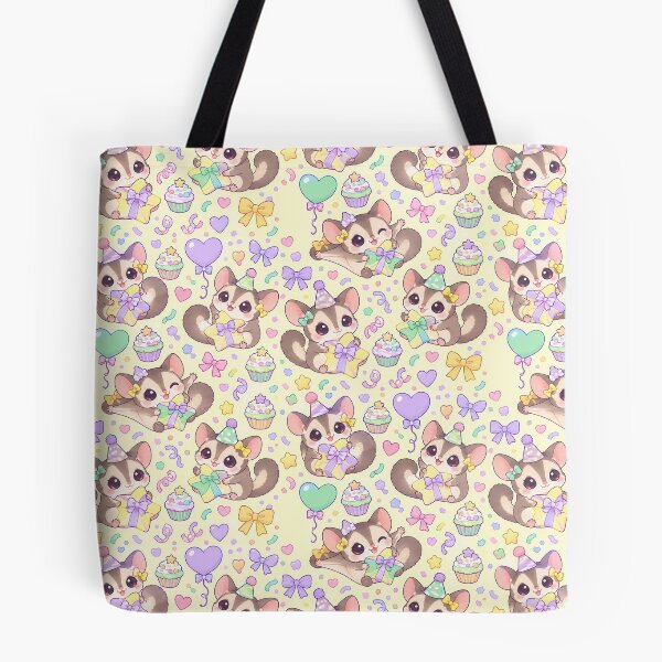 Item preview, Kawaii Birthday Baby Sugar Glider Pastel Pattern designed and sold by Soft Berry Studio.