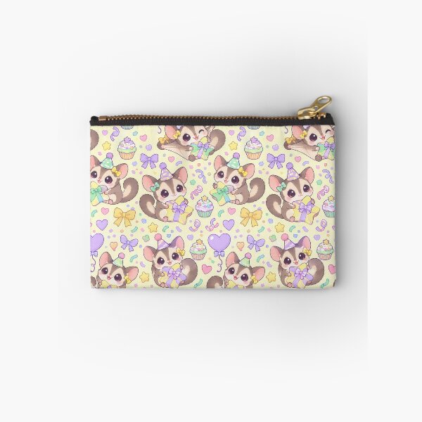 Item preview, Kawaii Birthday Baby Sugar Glider Pastel Pattern designed and sold by Soft Berry Studio.