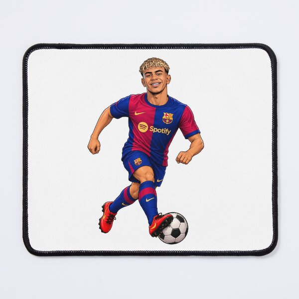 Item preview, Lamine Yamal FC Barcelona Illustration Art designed and sold by FlatInkStudio.