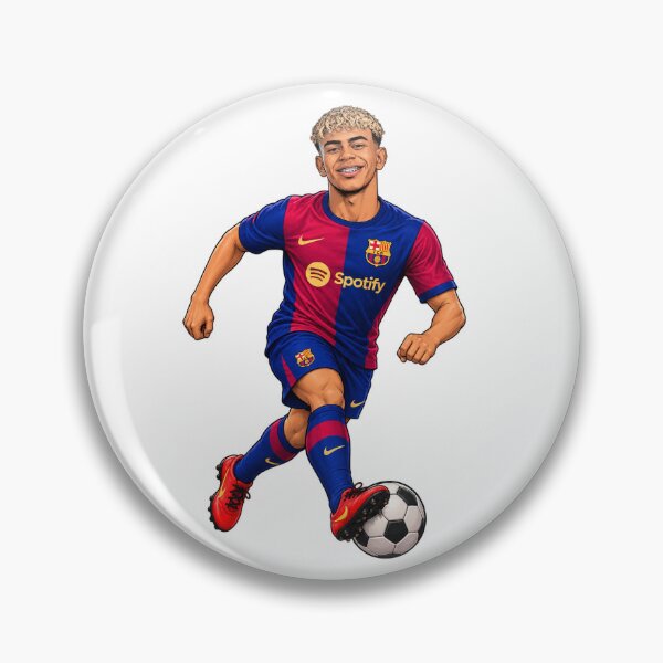 Item preview, Lamine Yamal FC Barcelona Illustration Art designed and sold by FlatInkStudio.