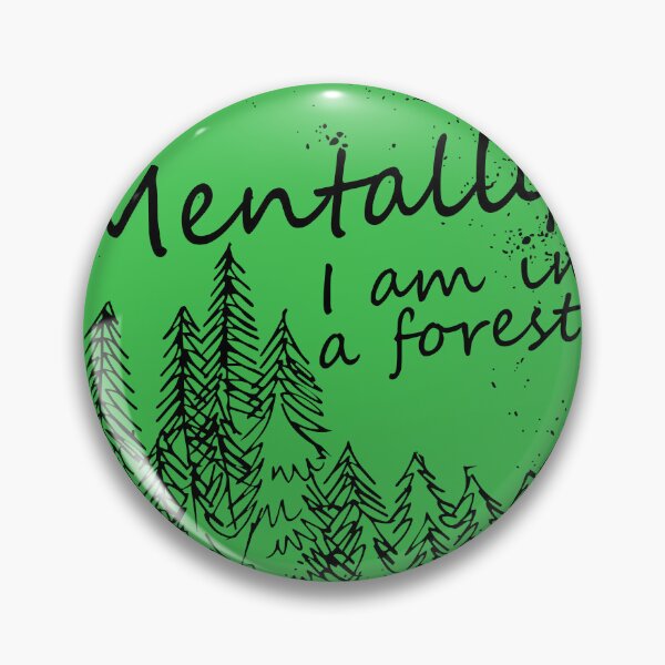 Item preview, Mentally I Am In A Forest Funny Introvert Retro Nature Lover Gift T-Shirt designed and sold by kuboyashi.