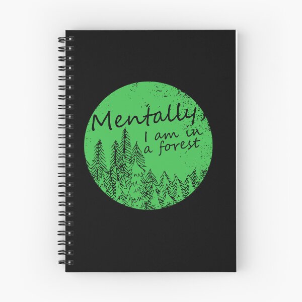Item preview, Mentally I Am In A Forest Funny Introvert Retro Nature Lover Gift T-Shirt designed and sold by kuboyashi.