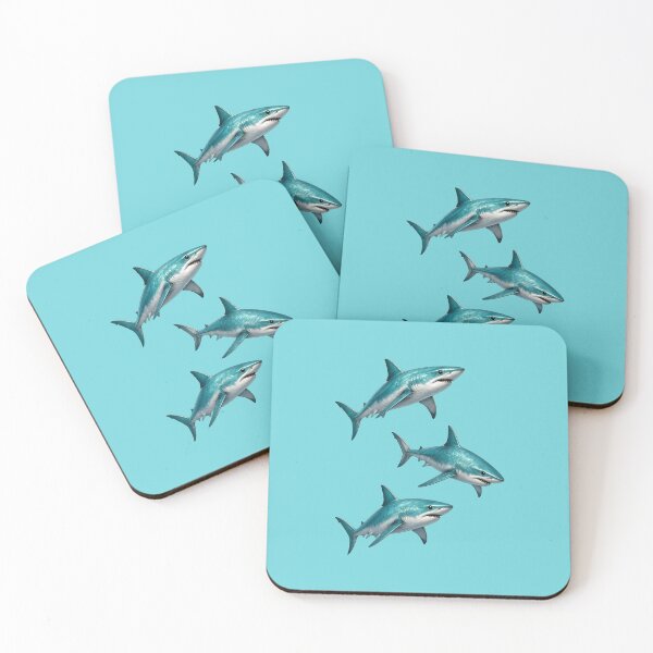Item preview, Teal Shark Pack in Formation designed and sold by design-rebell.