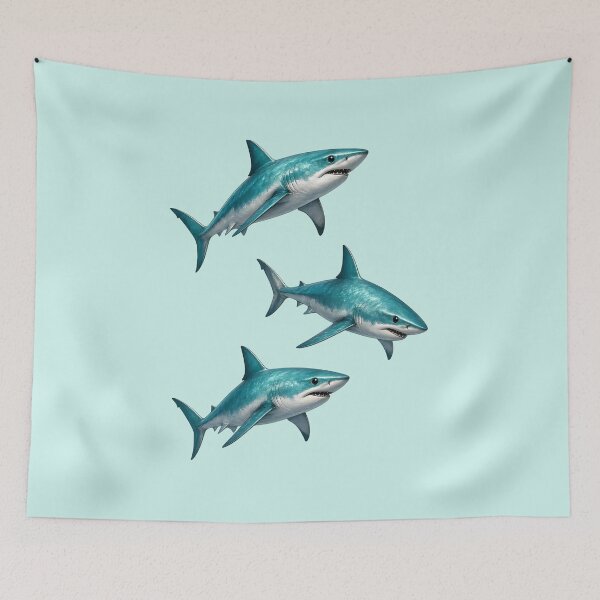 Item preview, Teal Shark Pack in Formation designed and sold by design-rebell.