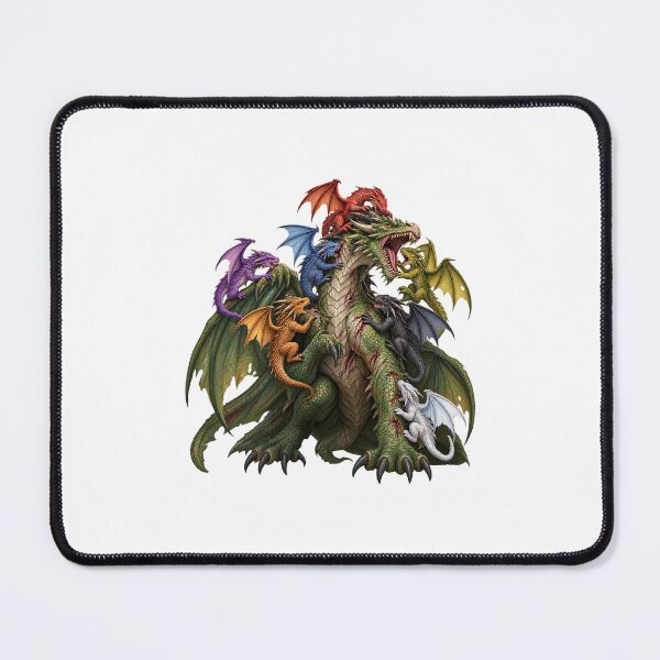 Item preview, This is a design of several small dragons attacking a larger dragon designed and sold by RBBeachDesigns.