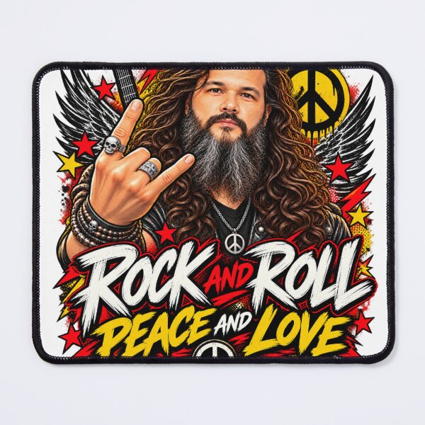 Item preview, Rock and Roll Peace and Love designed and sold by Wagner Tardivo.