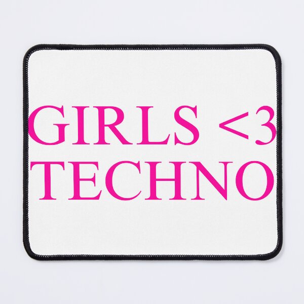 Item preview, GIRLS <3 TECHNO designed and sold by strawberryvape.