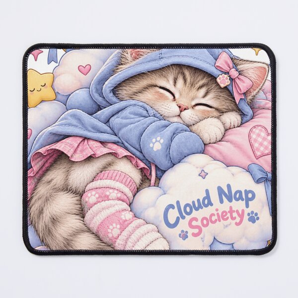 Item preview, Cute Sleeping Cat Cloud Nap Society – Cozy Dreamy Cat designed and sold by Drifka.