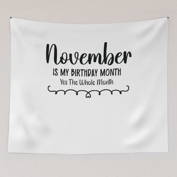 Item preview, November Is My Birthday Month Yes, The Whole month designed and sold by TypeMisbehaving.