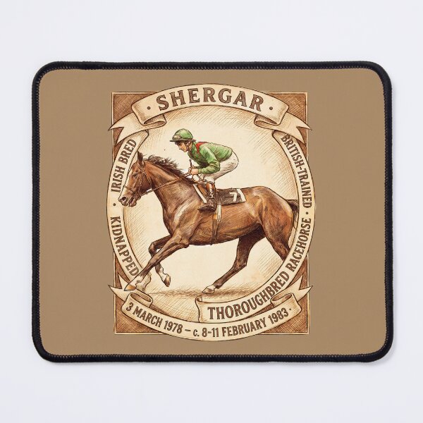 Item preview, The Great Irish Bred Racehorse Shergar 1978-1983 horse racing design designed and sold by Ginny Luttrell.