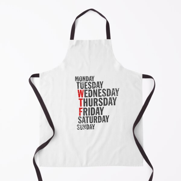 Item preview, WTF Wednesday Thursday Friday Funny Work Week Sarcastic Humor Retro T-Shirt designed and sold by kuboyashi.