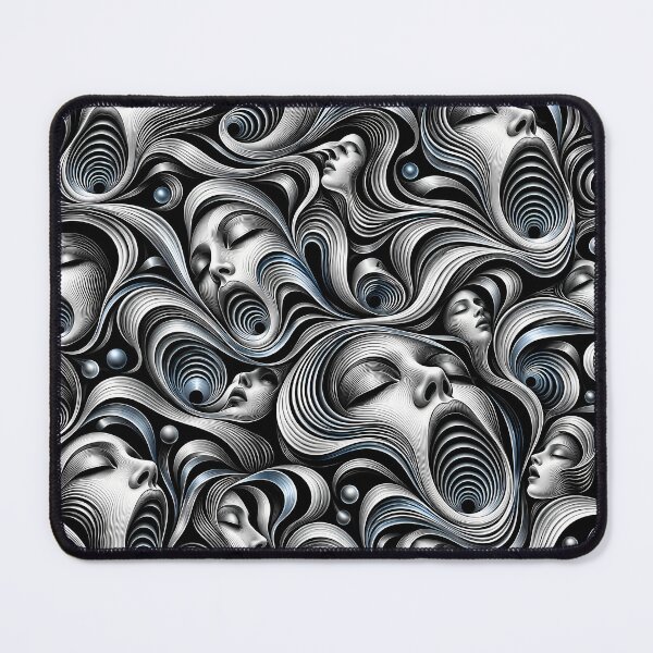 Item preview, Liquid Scream – Faces Formed by Flowing Lines designed and sold by SVox.