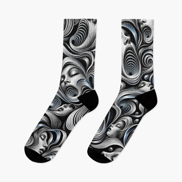 Item preview, Liquid Scream – Faces Formed by Flowing Lines designed and sold by SVox.
