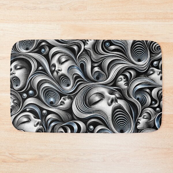 Item preview, Liquid Scream – Faces Formed by Flowing Lines designed and sold by SVox.