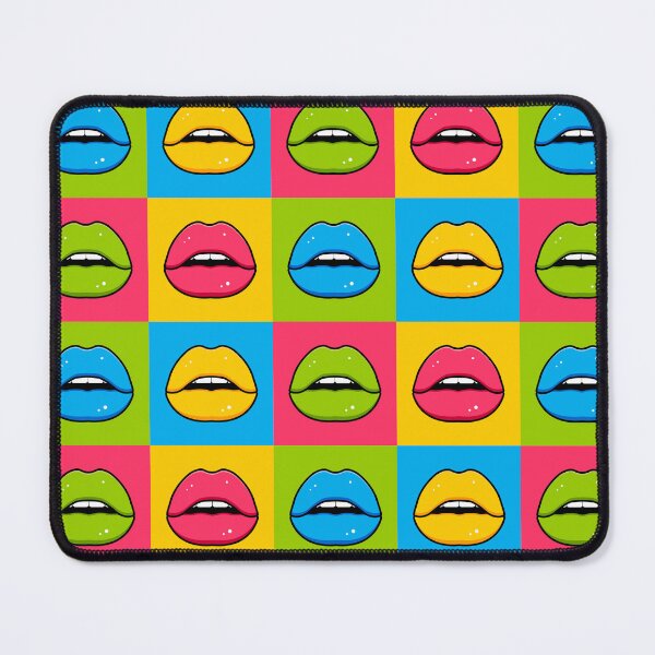 Item preview, Pop Art Lips Colorful Retro Pattern designed and sold by MayartLab.