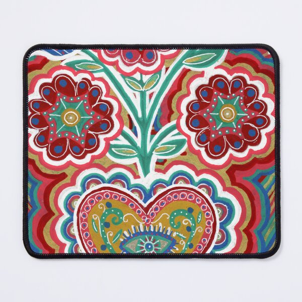 Item preview, Mexican Sacred Heart with Blue Tulips designed and sold by Fani*.